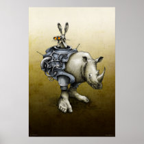 Rabbit-Rhino Posters