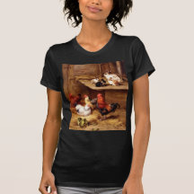 Rabbit rooster hens farm animals bunnies t-shirts