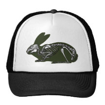 rabbit skeleton hat