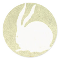 Rabbit Vintage Japanese Silk Label Stickers