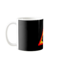 RABBIT WARNING SIGN mugs