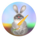 Rabbit with Carrot stickers