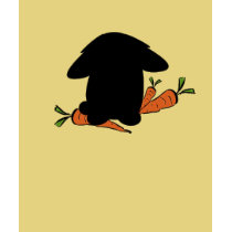 Rabbit With Carrots t-shirts
