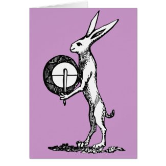 Rabbit with Drum card