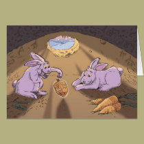 rabbits and dreidel HR cards
