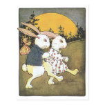 Rabbits and Rising Sun Post Cards