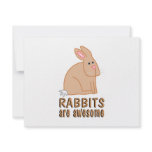 Rabbits are Awesome Personalized Invitations