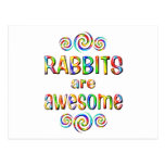 RABBITS ARE AWESOME POST CARD