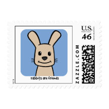 Rabbits Are Friends Postage