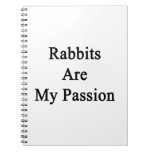Rabbits Are My Passion Spiral Notebook