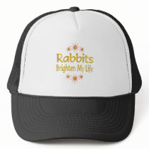 Rabbits Brighten My Life hats by AllPetsStore Rabbits Brighten My Life hats