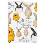 Rabbits. Card