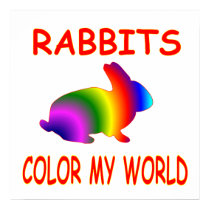 Rabbits Color My World posters