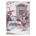 Rabbits Greet Guests Greeting Card