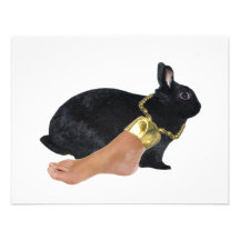 Rabbit's Lucky Human Foot Custom Invitations