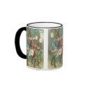 Rabbits Night Out mugs