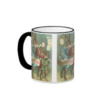 Rabbits Night Out mugs
