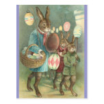 Rabbits Night Out Post Card