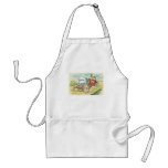 Rabbits on a Sunday Drive Apron