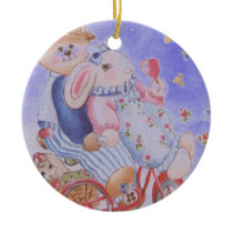 rabbits ornament