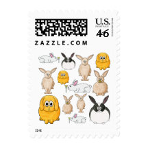 Rabbits. Postage