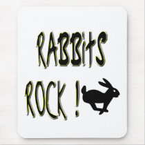 Rabbits Rock! Mousepad