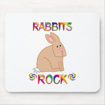 RABBITS ROCK MOUSEPAD