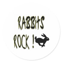 Rabbits Rock! Sticker