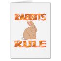 RABBITS RULE cards