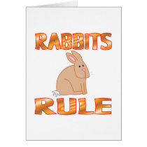 RABBITS RULE cards