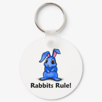 Rabbits Rule! keychains by TheRealShuba Rabbits Rule! keychains