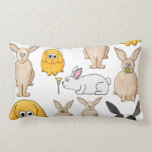 Rabbits. Throw Pillows