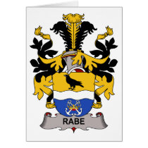 Rabe Family Crest cards