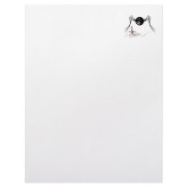 rabid bowling ball spider chases pin letterhead template