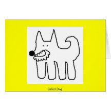 Rabid Dog Greeting Card
