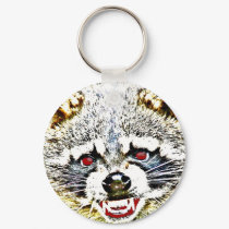 Rabid Raccoon keychains