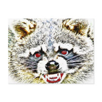 Rabid Raccoon postcards