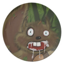 Rabid Squirrel Dinner Plates