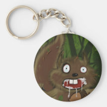 Rabid Squirrel Keychain