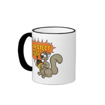 Rabid Squirrel Kung Fu mugs by wislander Rabid Squirrel Kung Fu mugs