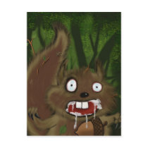 Rabid Squirrel postcards