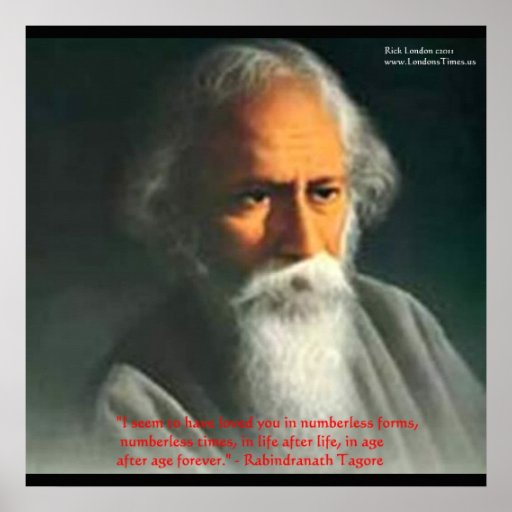 Rabindranath Tagore Love Quote Poster Prints
