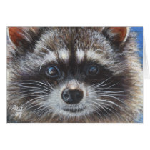 Raccoon #1 greeting card