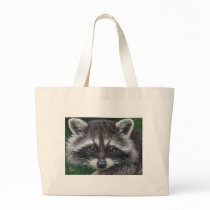 Raccoon #3 canvas bags