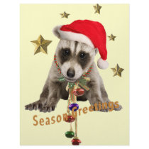 Raccoon baby Season Greetings Custom Letterhead