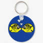 Raccoon Butterflyfish Love Round Keychain