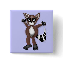 Raccoon Button by Rajee1 Raccoon Button