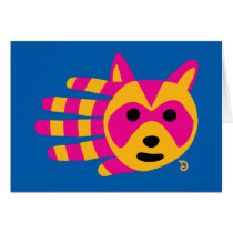 Raccoon card
