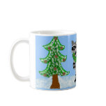 Raccoon Christmas Scene Mugs