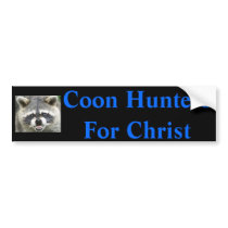 raccoon, Coon Hunters For Christ bumper stickers